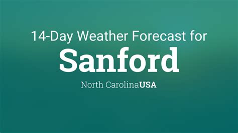 2 0. . Sanford nc weather forecast